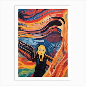 The Scream - Digital Abstraction 2 Art Print