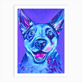 Blue Cattle Dog Art Print