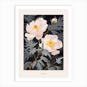 Flower Illustration Peony 2 Poster Art Print