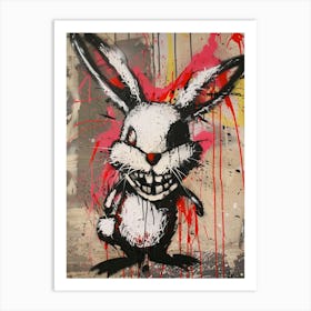 Scary Bunny Art Print