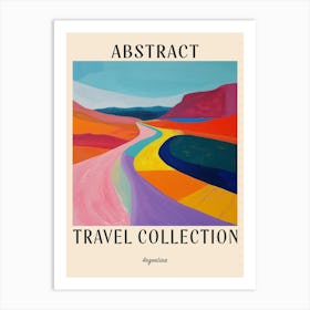 Abstract Travel Collection Poster Argentina 2 Art Print