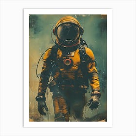 Beautiful Retro Astronaut 7 Art Print