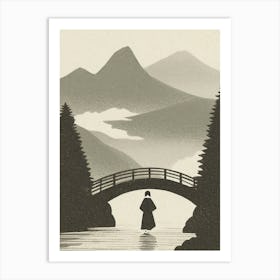 Bridge Over A River Art Print