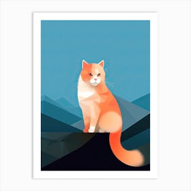 Orange Cat Art Print