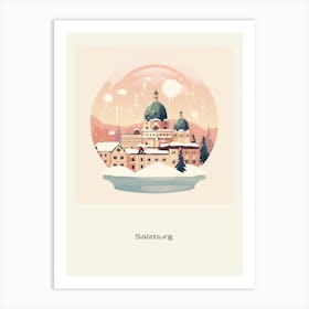 Salzburg Austria 2 Snowglobe Poster Art Print