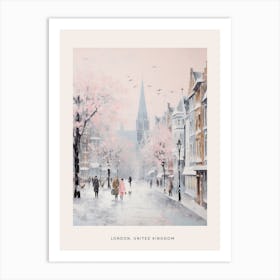 Dreamy Winter Painting Poster London United Kingdom 5 Art Print