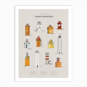 Iceland Lighthouses Art Print