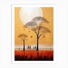 African Sunrise | Boho Style Art Print