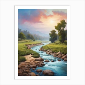 Landscape Painting 28 Art Print