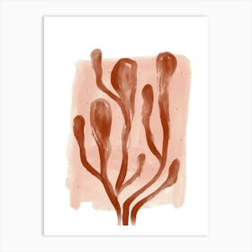 Brown Corals Art Print