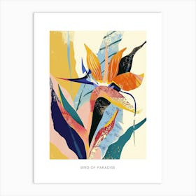 Colourful Flower Illustration Poster Bird Of Paradise 3 Art Print