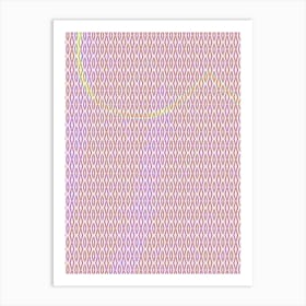 Abstract Pattern In Pink And Purple Art Print