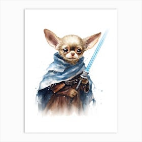 Chihuahua Dog As A Jedi 2 Art Print