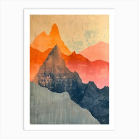 Mountain Range 4 Art Print