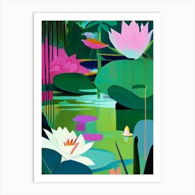 Lotusland, Usa Abstract Still Life Art Print