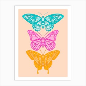 Colorful Butterflies Art Print