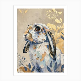 Arctic Hare Precisionist Illustration 2 Art Print