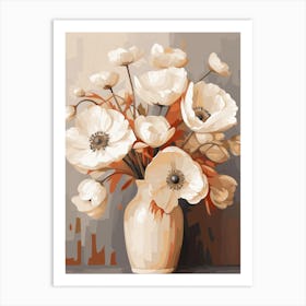 Anemone Flower Still Life Painting 4 Dreamy Art Print