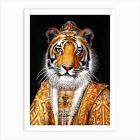 Queen Tiger Juliana Pet Portraits Art Print