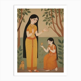 Mother And Daughter 1 Art Print