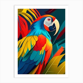 Macaw Pop Matisse 2 Bird Art Print