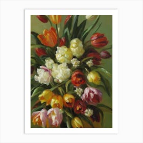 Tulips Painting 1 Flower Art Print