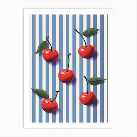 Summer Cherries Illustration 2 Art Print