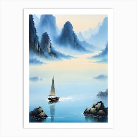 Chinese Landscape Painting 2 Art Print