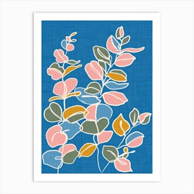 Variegated Leaves Multi Art Print