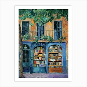 Barcelona Book Nook Bookshop 4 Art Print