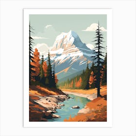 Mount Robson Provincial Park Canada Hiking Trail Landscape Art Print