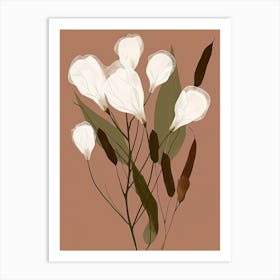 White Flowers 1 Art Print