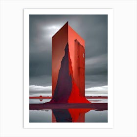 'The Red Tower' Art Print