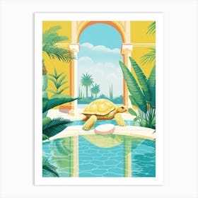 Abstract Turtle Art Nouveau Art Print