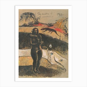 Delightful Land (Nave Nave Fenua), Paul Gauguin Art Print