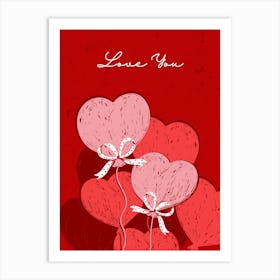 Valentine'S Day Card Art Print