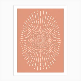 Sunburst Vintage Art Print