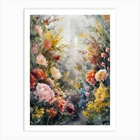 Garden Of Flowers Art Print