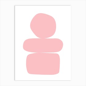 Pink Stacks Art Print