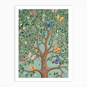 Butterfly Tree Art Print