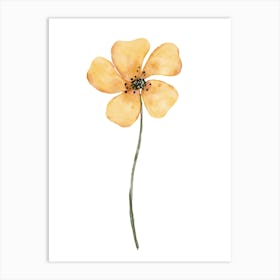 Yellow Poppy 1 Art Print