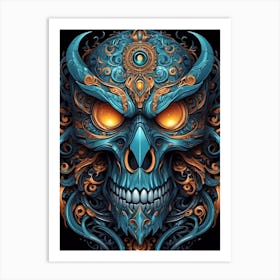 Skull Skull Skull Art Print