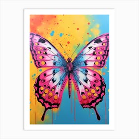 Pop Art Skipper Butterfly 4 Art Print