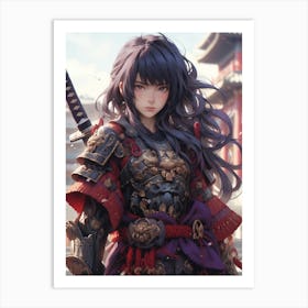 Samurai Girl 10 Art Print