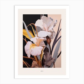 Flower Illustration Iris 1 Poster Art Print