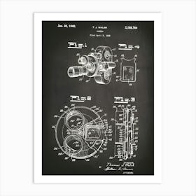 Movie Camera, Motion Picture Camera, Cinema Decor, Movie Room Decor, Film Director, Film Art, Movie Theater Decor, Movie Lover Gift, Tc7641 Art Print