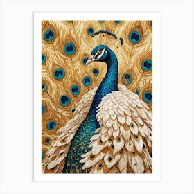 Golden Peacock no2 Art Print