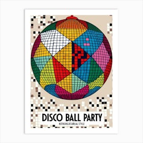 Disco Ball Party 1 Art Print