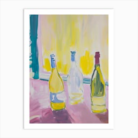 Three Bottles Of Wine Art Print