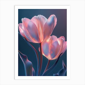 Pink Tulips Art Print